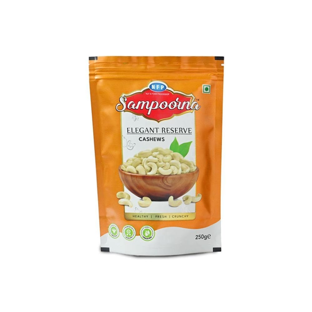Sampoorna Foods Premium Cashews Elegant Reserve Cashews, 250g Pack of 2