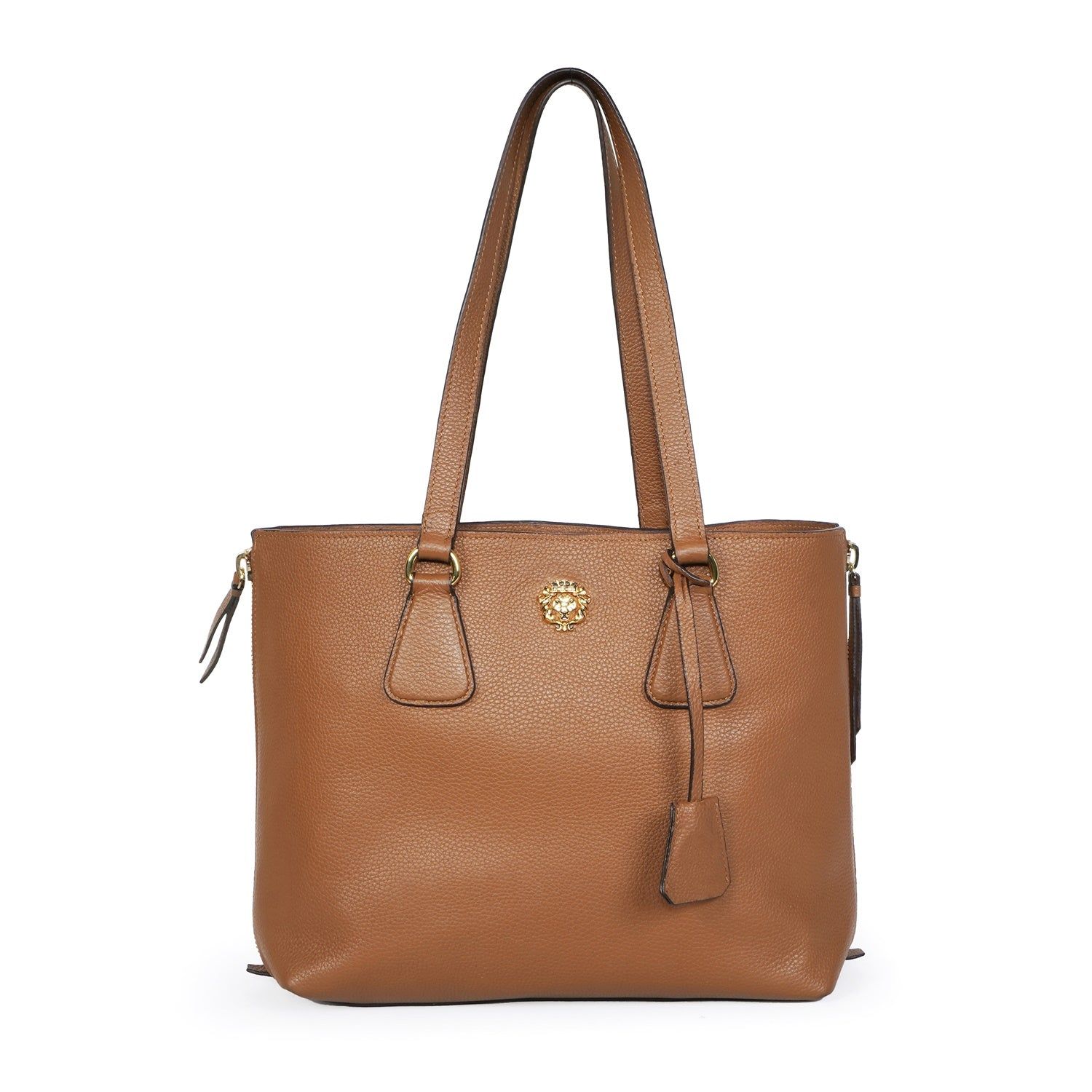 Shape & Style Stylish & Functional Tan Hand Bag by Brune & Bareskin-Medium