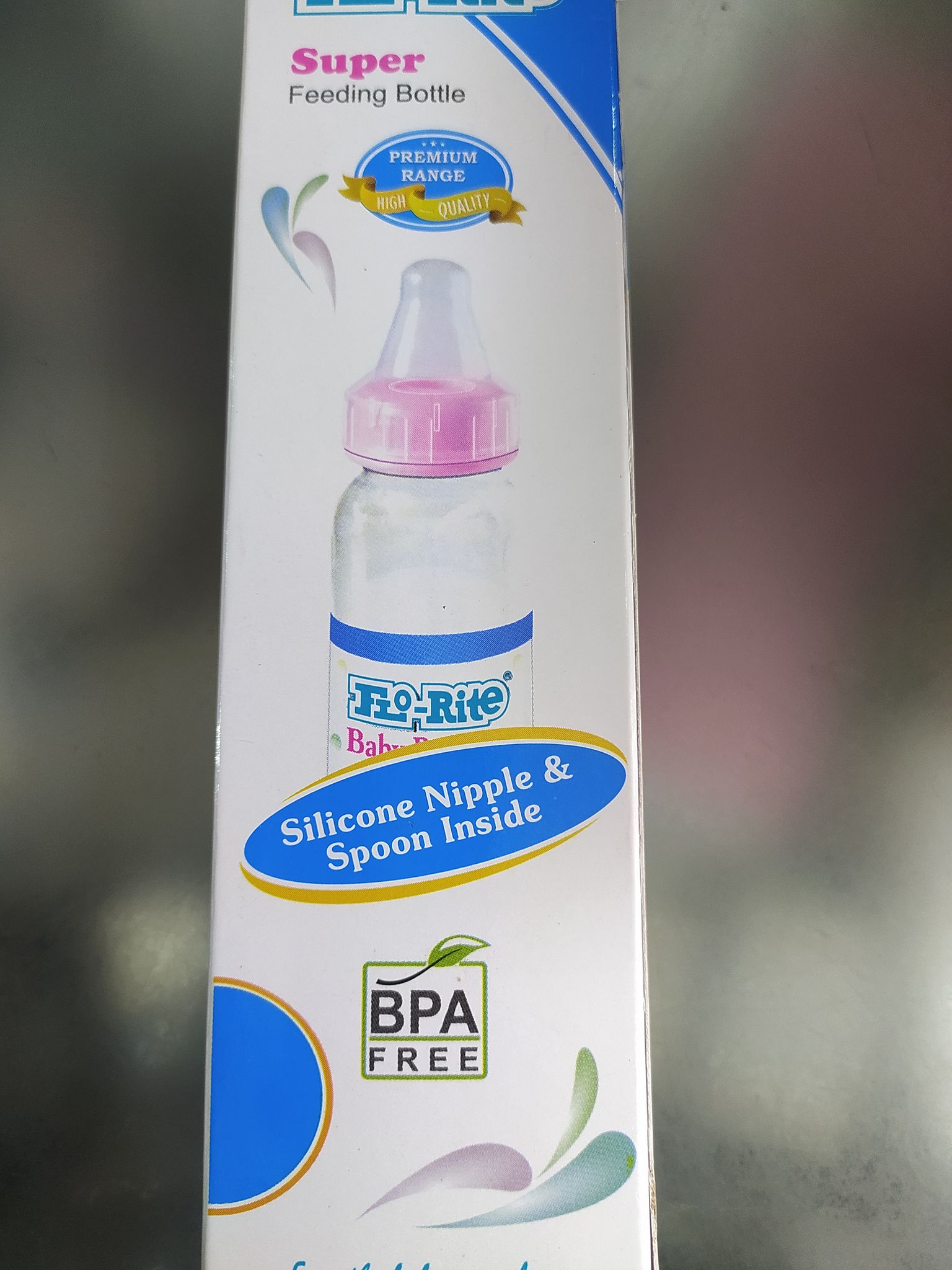 Flo-rite Super Feeding bottle Premium Range High Quality Bpa Free Silicone nipple & 