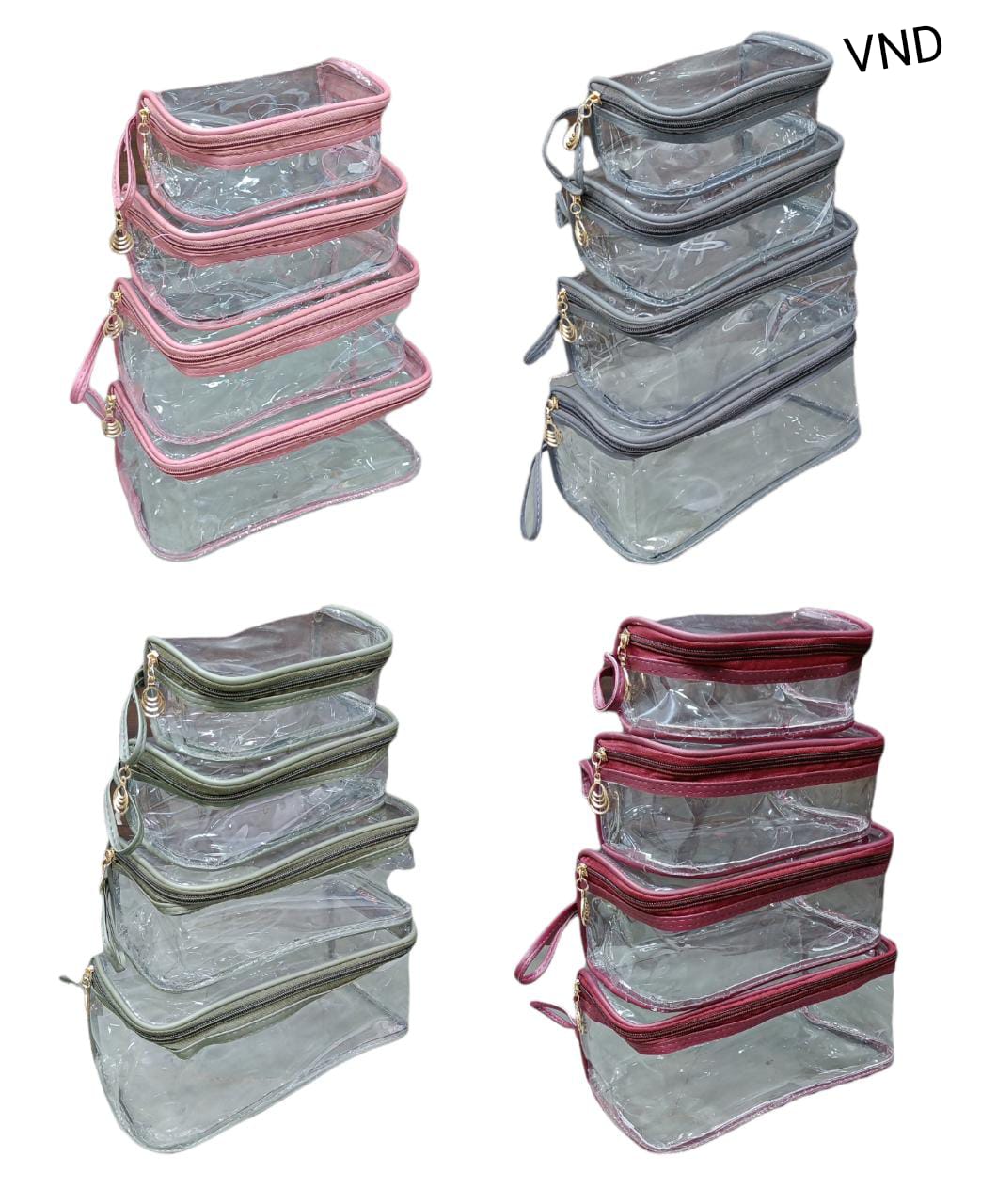 Transparent Bags 4 Pcs Set
