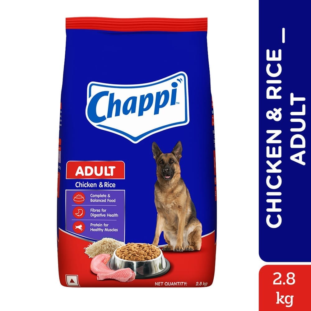 Chappi Chicken &amp; Rice Adult (1+ Years) Dry Dog Food 2.8kg