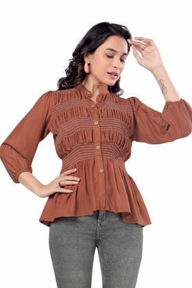 Casual Stretchable  tops for women full sleeved top. Cotton tops for women daily use.