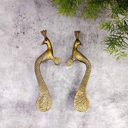 Brass Door Handle Set - 10 inch Height | Elegant Brass Door Handle Set for Home Decor