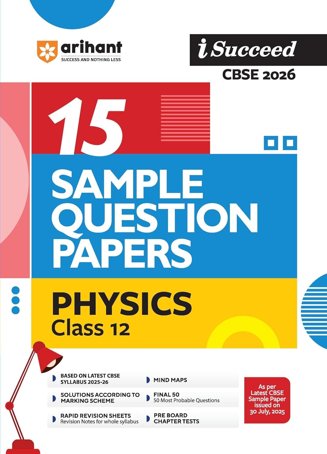 Arihant isuccess 15 Sample question paper Physics Class 12 ||2026 Examinations ||asp12phys