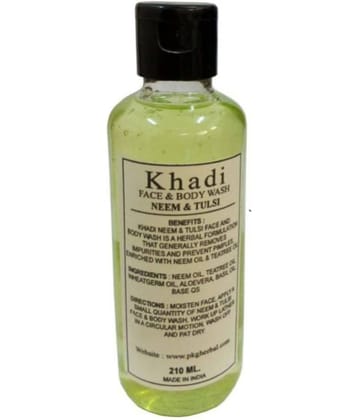 Khadi Herbal Neem & Tulsi Face & Body Wash 210 ml