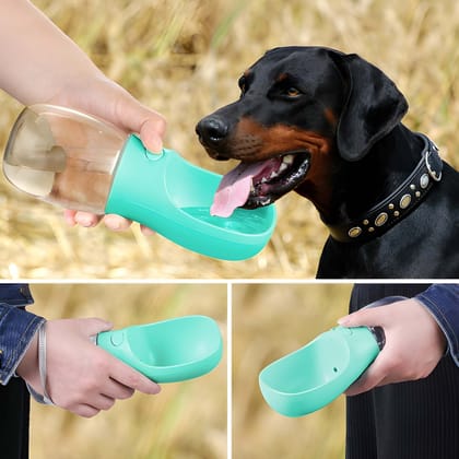 Heavy & Large Capacity Dog Water Bottle 350ml | Leak Proof Portable Pet Water Dispenser | Travel Drinking Feeder for Dogs & Puppies | Outdoor Walking Hiking Bottle (Original Quality)