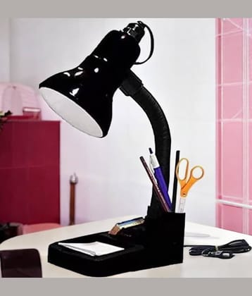 SPARKWORLD Black Study Table Lamp ( Pack of 1 )