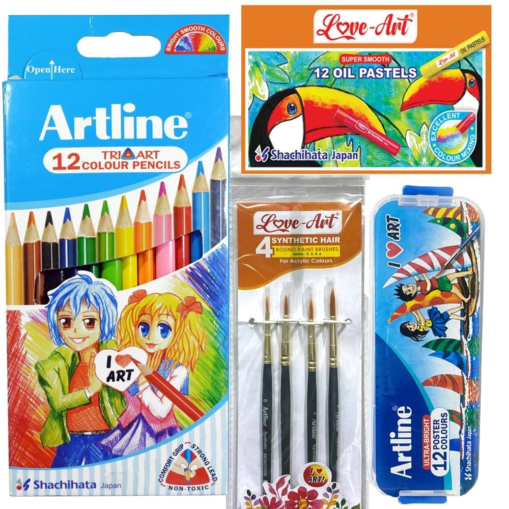 Artline Combo Packs of Back to School Stationery Set - 2 | For Specially Designed for Students