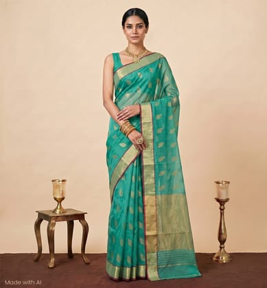 Handloom Chanderi Silk Cotton Saree
