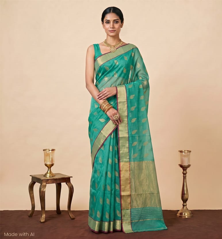 Handloom Chanderi Silk Cotton Saree