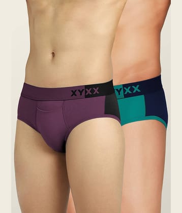 XYXX Pack of 2 Modal Briefs For Men's ( Multicolor )