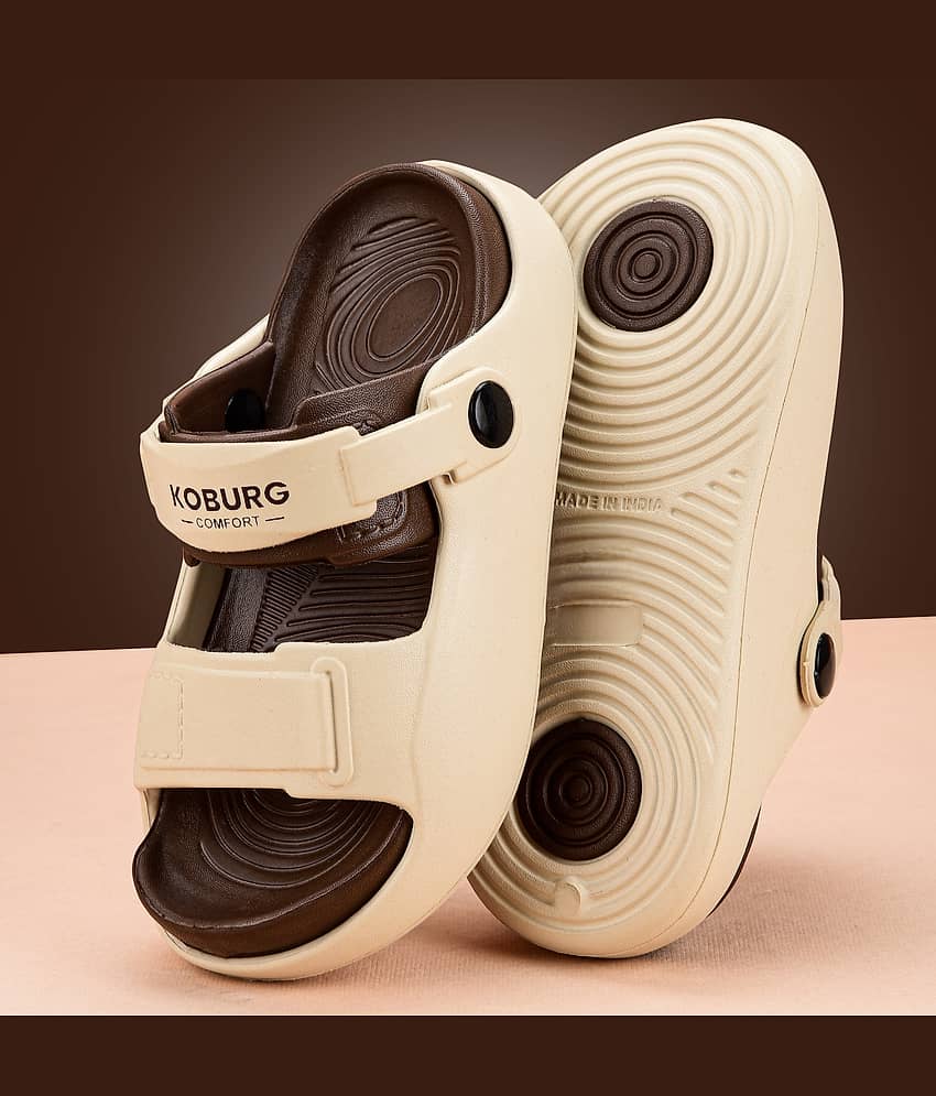 Koburg Kids Cream Brown Sandals