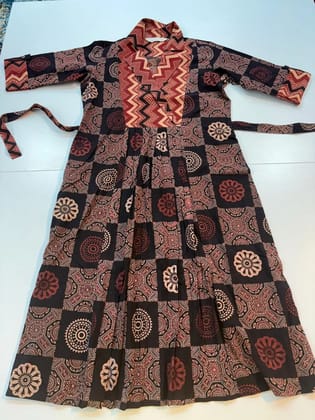 Handloom cotton Ajrakh block print