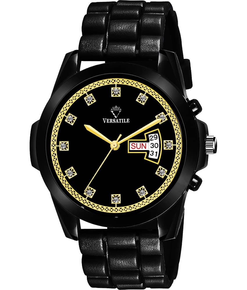 Versatile - Black Silicon Analog Men's Watch
