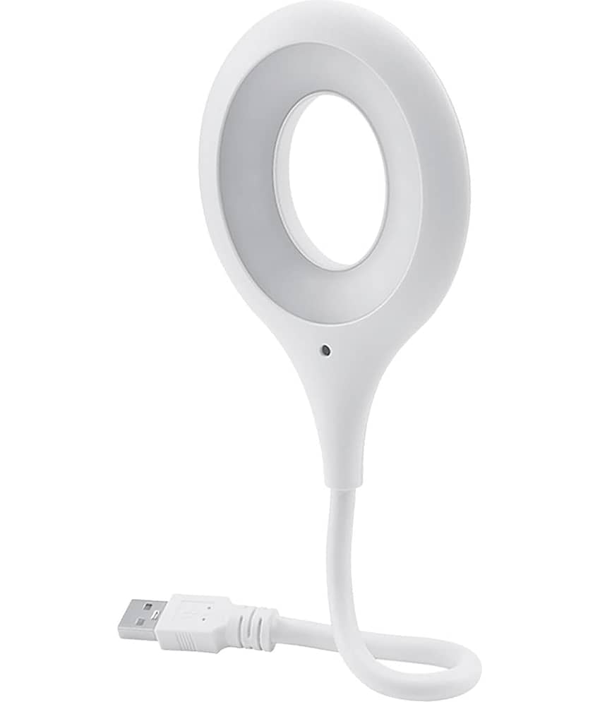 MIRADH White Bedside Table Lamp ( Pack of 1 )