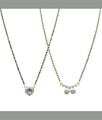 AKLINA Multi Color Mangalsutra Set ( Pack of 2 )