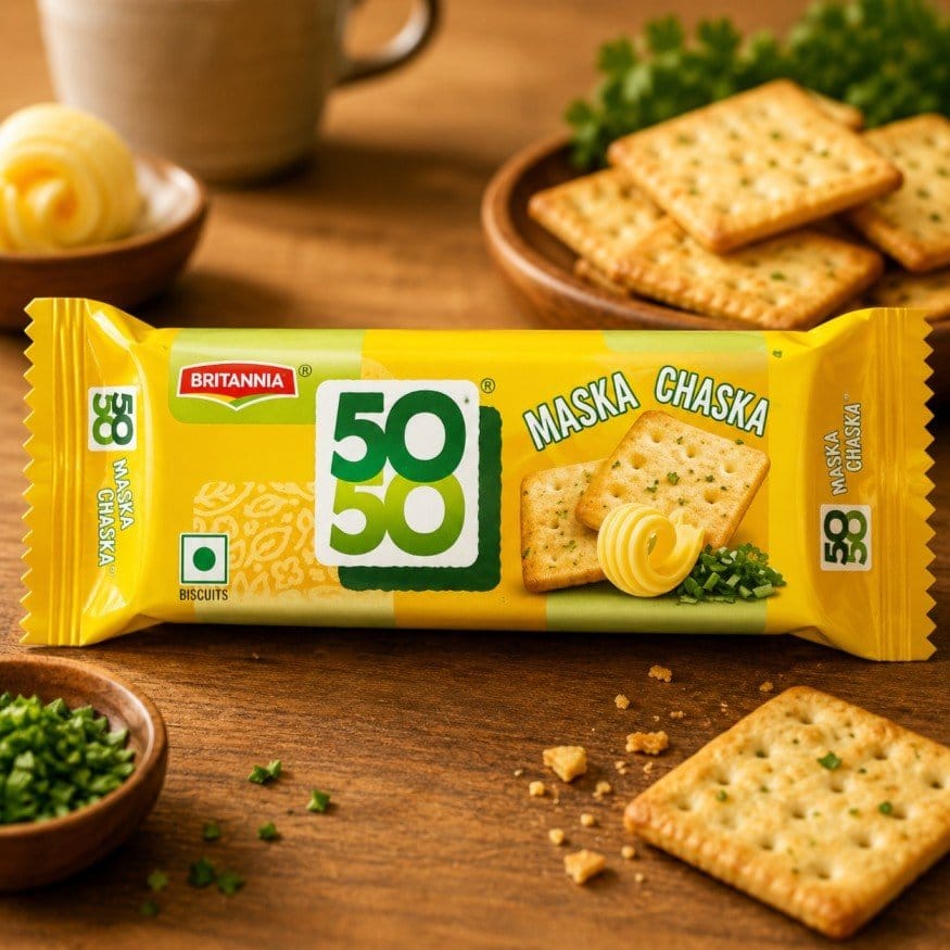 Britannia 50 - 50 Maska Chaska Biscuits - Britannia 50 - 50 Maska Chaska Biscuits