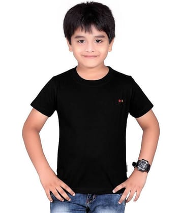 Dongli Pack of 1 Boys 100% Cotton Half Sleeves Shirt ( Black )