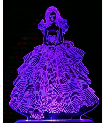 SUPERAJANTA Multicolor Night Lamp ( Pack of 1 )