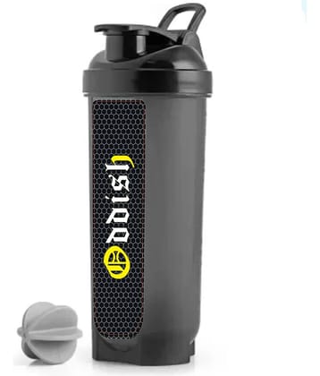 Oddish way to fitness Plastic Black 700 mL Shaker,Bottle,Sipper ( Pack of 1 )