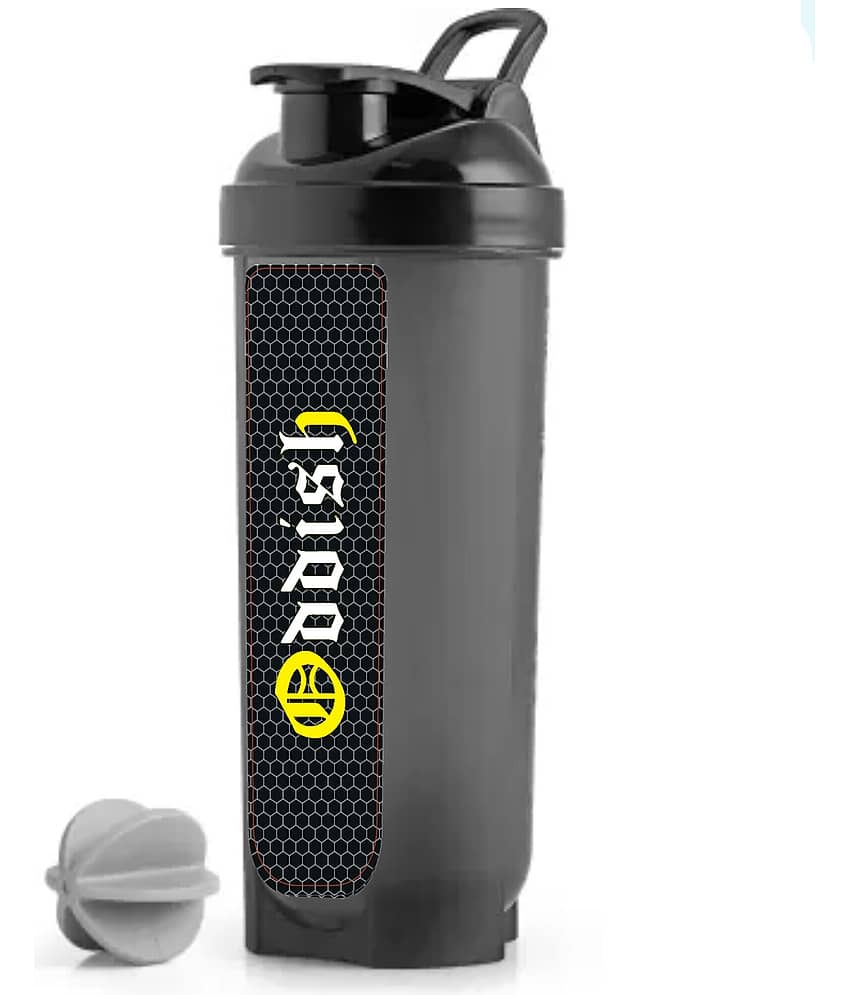 Oddish way to fitness Plastic Black 700 mL Shaker,Bottle,Sipper ( Pack of 1 )