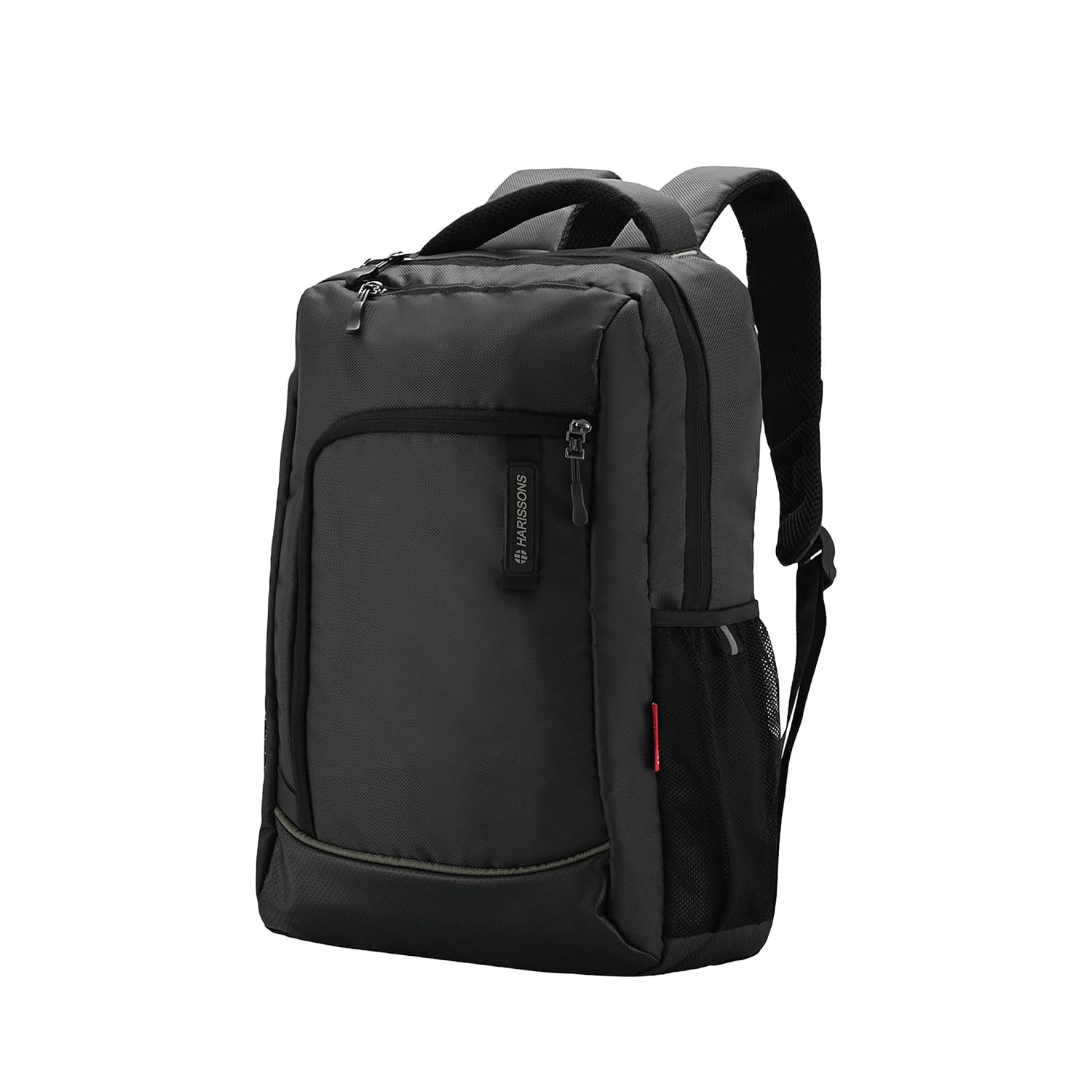 HARISSONS Python 15.6 Inch Semi-Formal Laptop Backpack | Stylish Vegan Leather Detailing | Lightweight 25L Trolley Sleeve Bag for Men & Women | Compact Office & College Backpack
