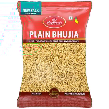 Haldiram's Namkeen - Plain Bhujia, 200 g Pouch