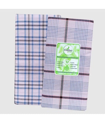 Feather Green - Multicolor Cotton Men's Lungi ( Pack of 2 )