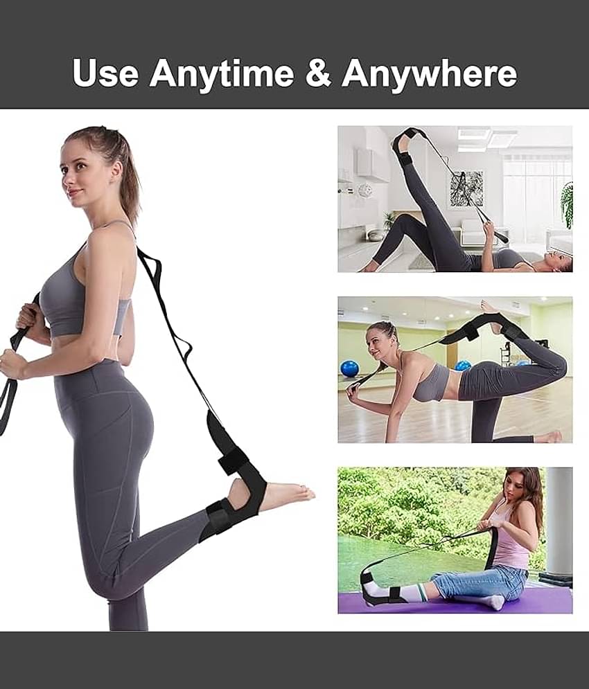 Foot Stretcher Strap  Calf Stretcher for Plantar Fasciitis, Ligament Stretching ,Leg Stretching Strap Belt, Foot Exercise Equipment for Yoga, Hamstring Achilles Tendonitis, Leg Stretcher, Pack of 1