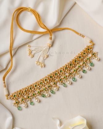 Gold Polish Silver Necklace CHN1684