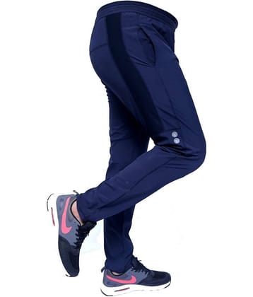 RANBOLT NAVY SPORTSWEAR TRACKPANTS FOR GYM, YOGA