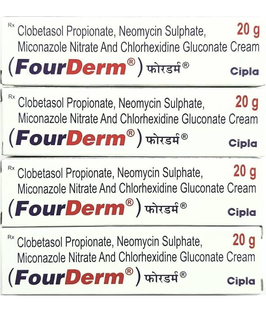 FOURDERM  DAY CREAM 20 GM (PACK OF 4) Hand Cream 80 g Pack of 4