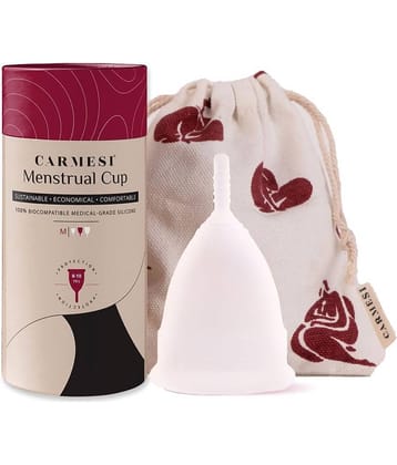 Carmesi Reusable Menstrual Cup for Women - Medium Size - With Free Pouch