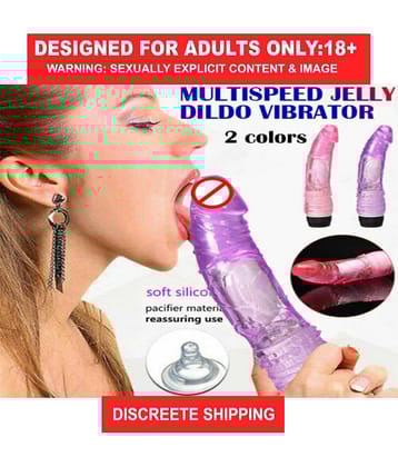 9" LONG & SOFT SEXY REAL FELLING RANDOM COLOURED JELLY VIBRATING DILDO FOR SEXY GIRLS VAGINA - BY KAMAHOUSE(LOW PRICE)