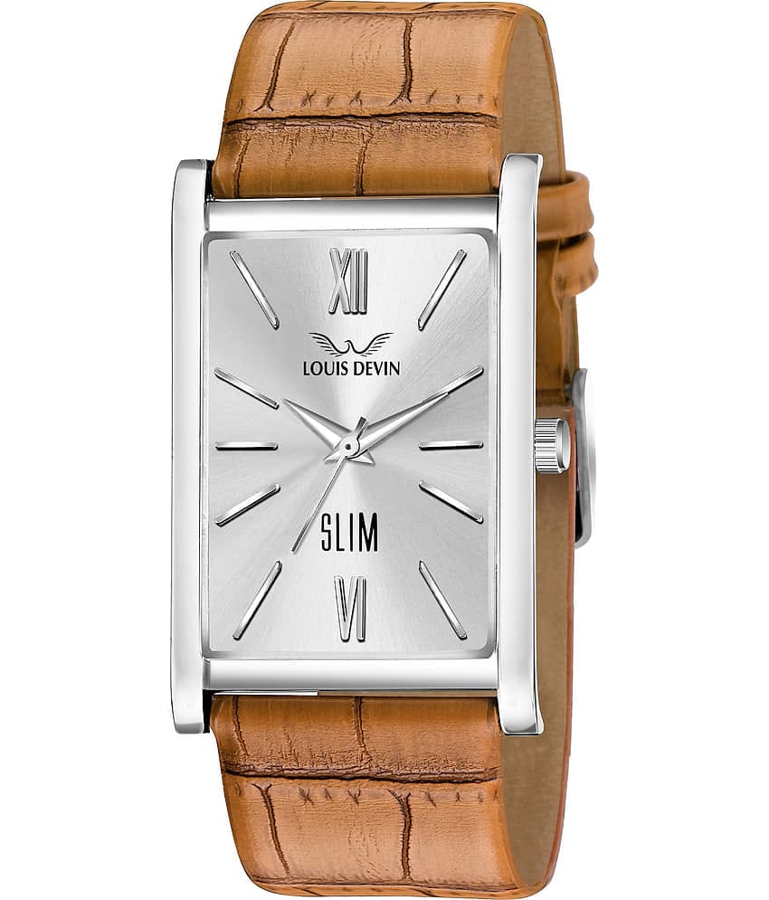LOUIS DEVIN - Brown Leather Analog Men's Watch