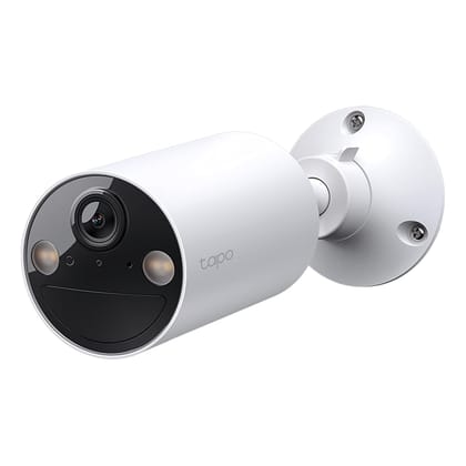 TP-Link Tapo C410 3MP 2K 1296p Smart Security Camera,  Colour Night Vision, Wire-Free Indoor/Outdoor- White
