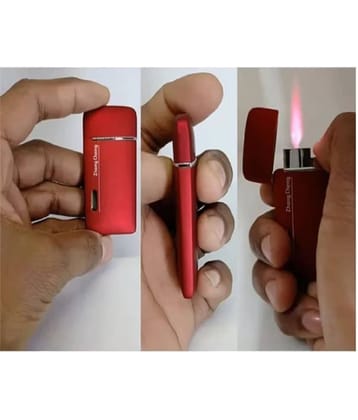Kadio Red Iron Cigarette Lighter ( Pack of 1 )