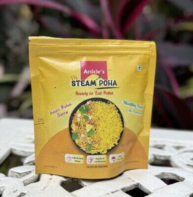 Article’s Instant Steam Poha Indori Spicy Flavor with Sev & Spoon – Ready in Minutes