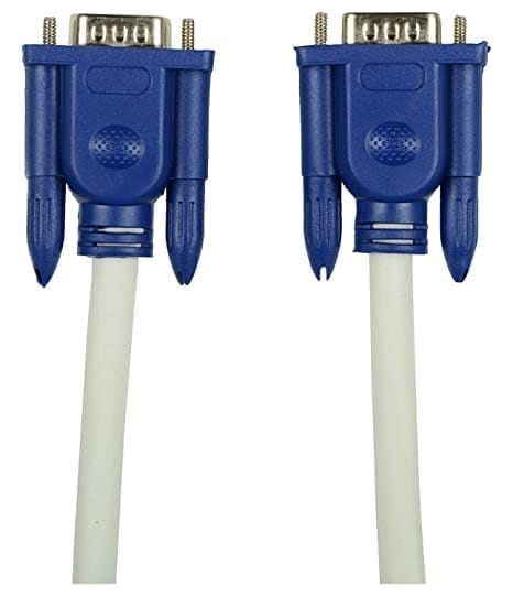 VGA Male to Male ,15-Pin Cable/Adapter for PC, Monitor, Projector, Laptop, TV, LCD/LED - 20Mtr (White)