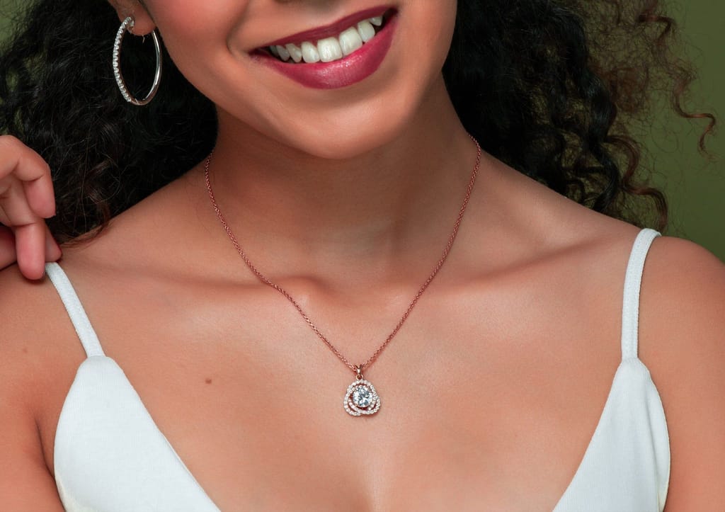 Twisted Together Solitaire Necklace