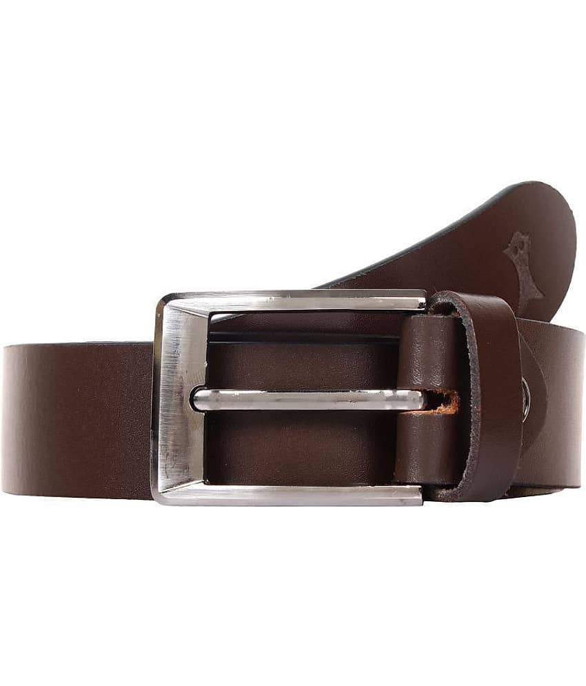 Creature - Brown Leather Men's Formal Belt ( Pack of 1 )