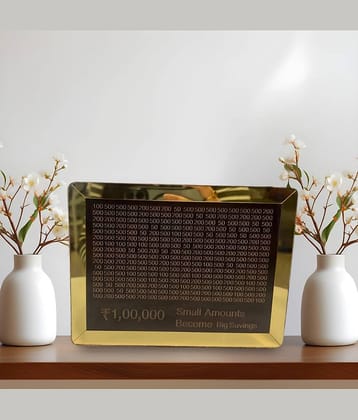 Radhe Fashion Wood Brown Piggy Bank ( Pack of 1 )