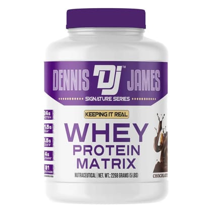 Dennis James Signature Series Whey Protein Matrix-5 Lbs / Chocolate Fudge