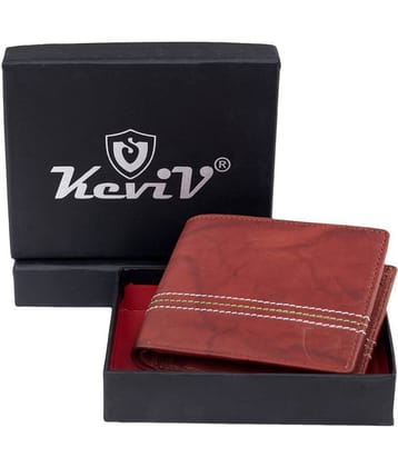 Keviv Leather Red Casual Regular Wallet