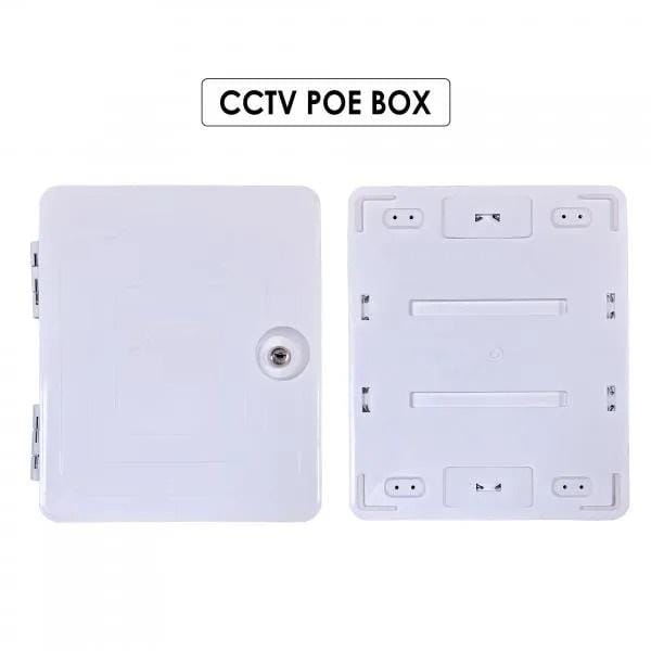 PVC Server/Network | Waterproof |Cabinet Box/Rack for CCTV POE Switch with Power Socket