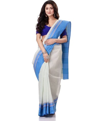 Desh Bidesh Cotton Self Design Saree Without Blouse Piece ( Multicolour )