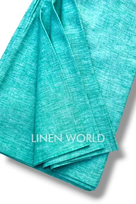 Sea Green Linen Fabric (60 Lea)-1 meter