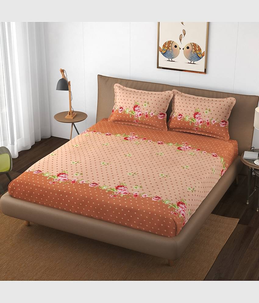 HIDECOR Microfiber Double Bedsheet ( Brown )