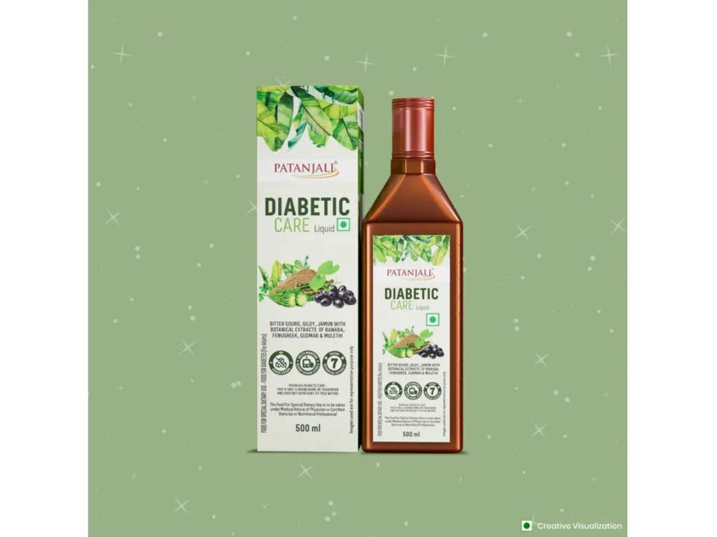 Patanjali Plant Based Diabetic Care Liquid Bottle  500 ML