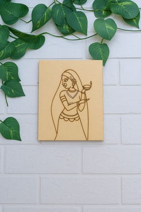 Dbeautify's Traditional Woman with Diya – DIY